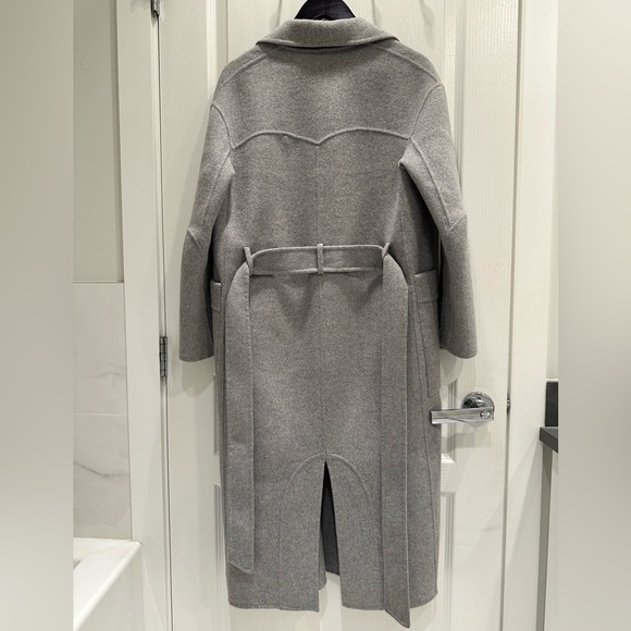 All Saints Grey Wool Belted Coat – US 4 - Picture 2 of 10
